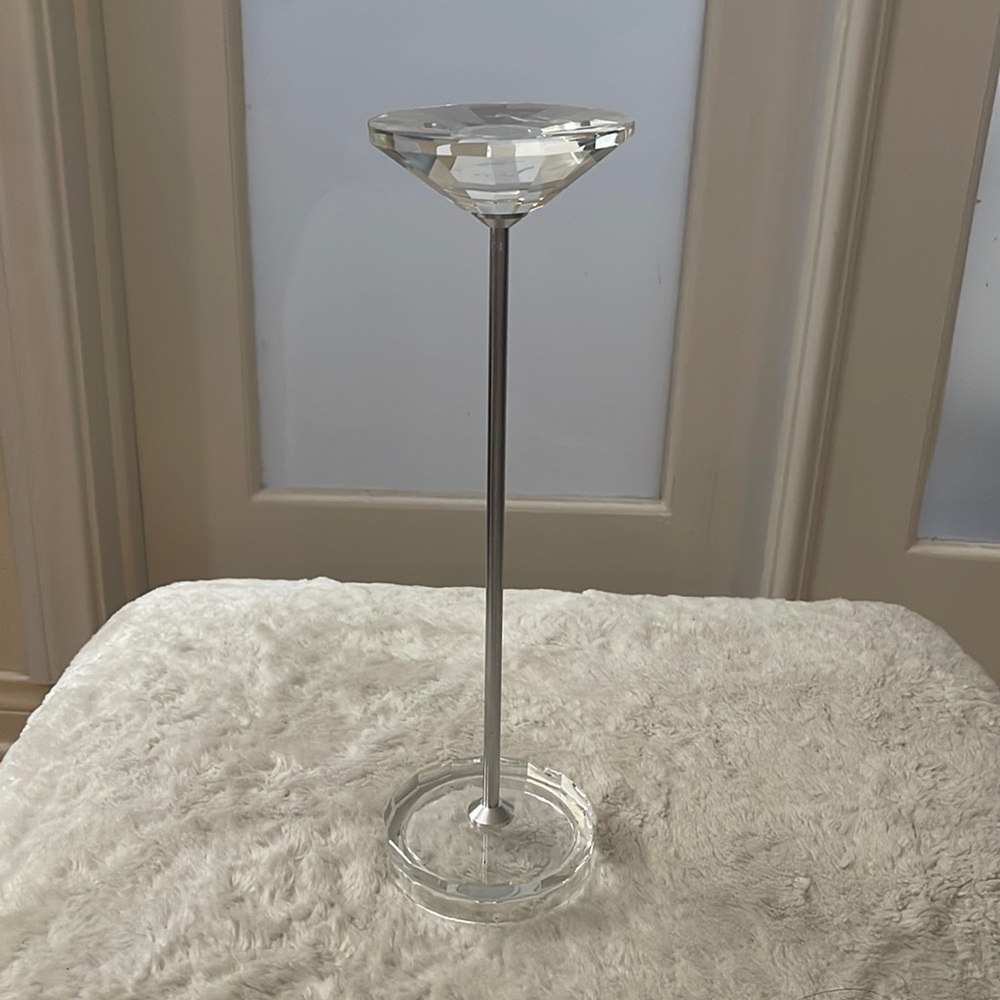 Glass candle holders